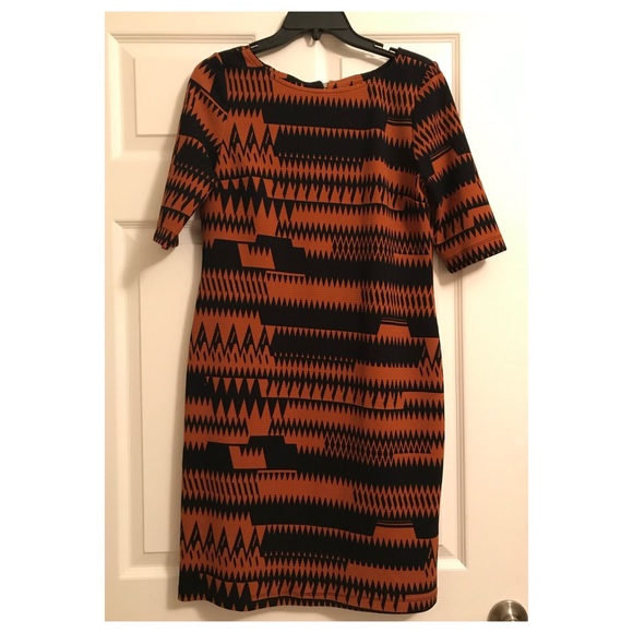 Gabby Skye Geo Print Textured Sheath Dress - Picture 4 of 6